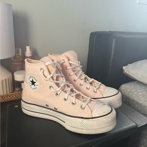 pink platform converse size 8